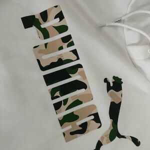 Sold as 2 pc set - Hoodie by PUMA 
Derek Heart stretch pants to match